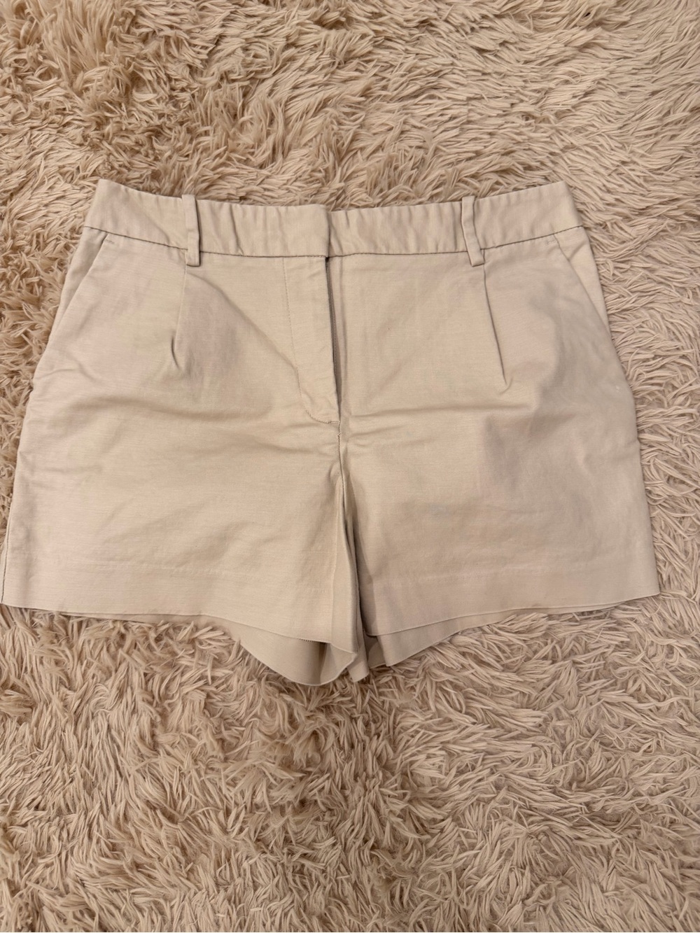 Zara Cream Tailored Bermuda Shorts